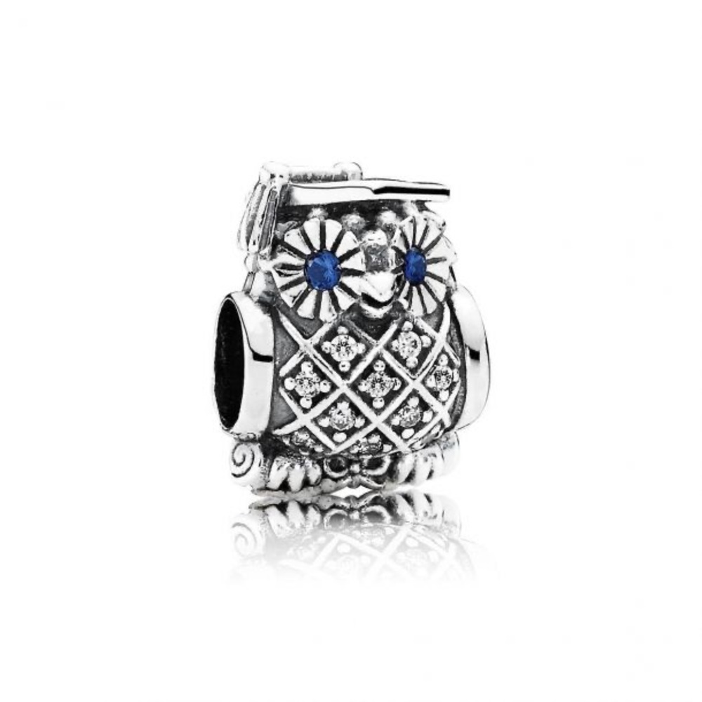 Pandora Graduate Owl Sterling Silver Charm